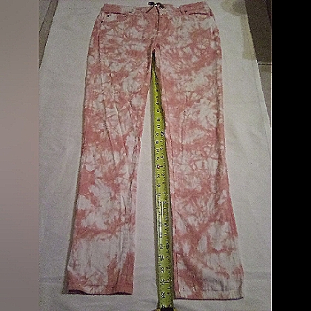 CATHERINE MALANDRINO TYE-DYED, COTTON STRETCH JEANS